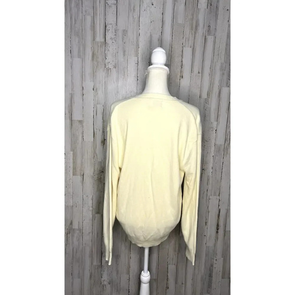 Bay Hill Classics Women's Large Ivory Cardigan Sweater Long Sleeve Button-Up - Picture 3 of 5